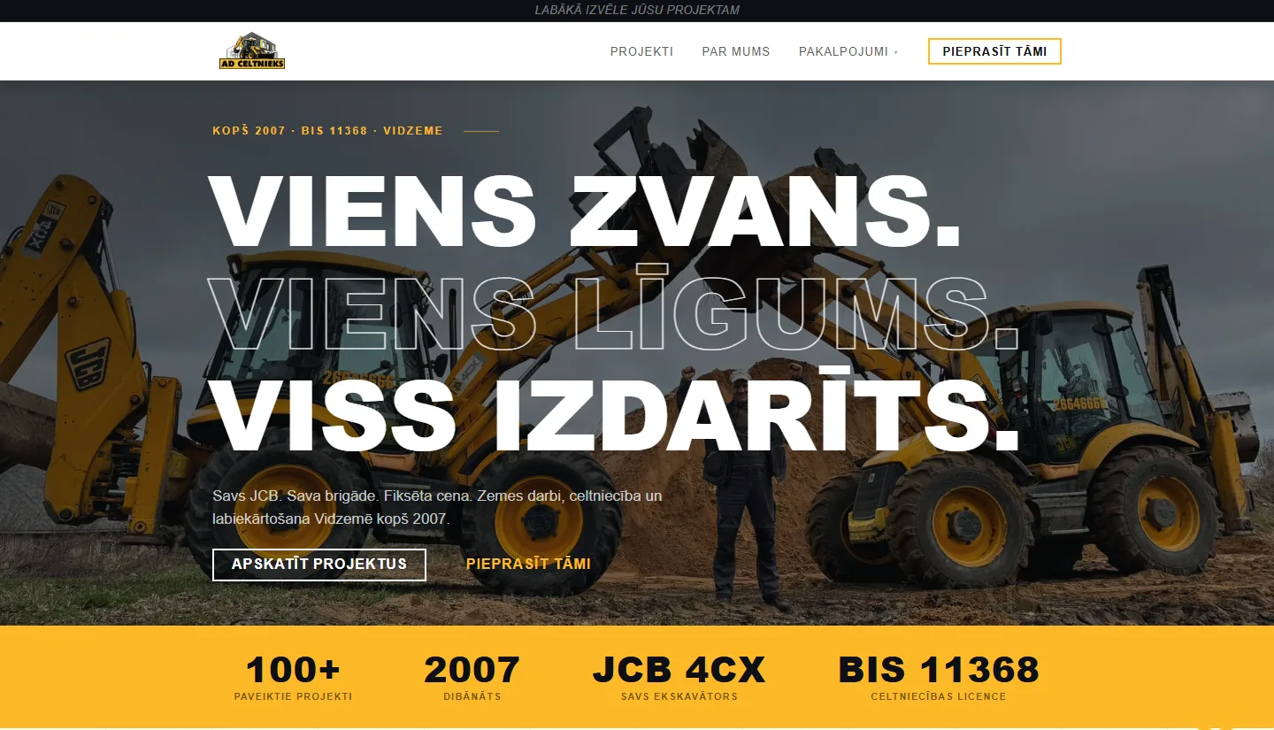 AD Celtnieks demo site