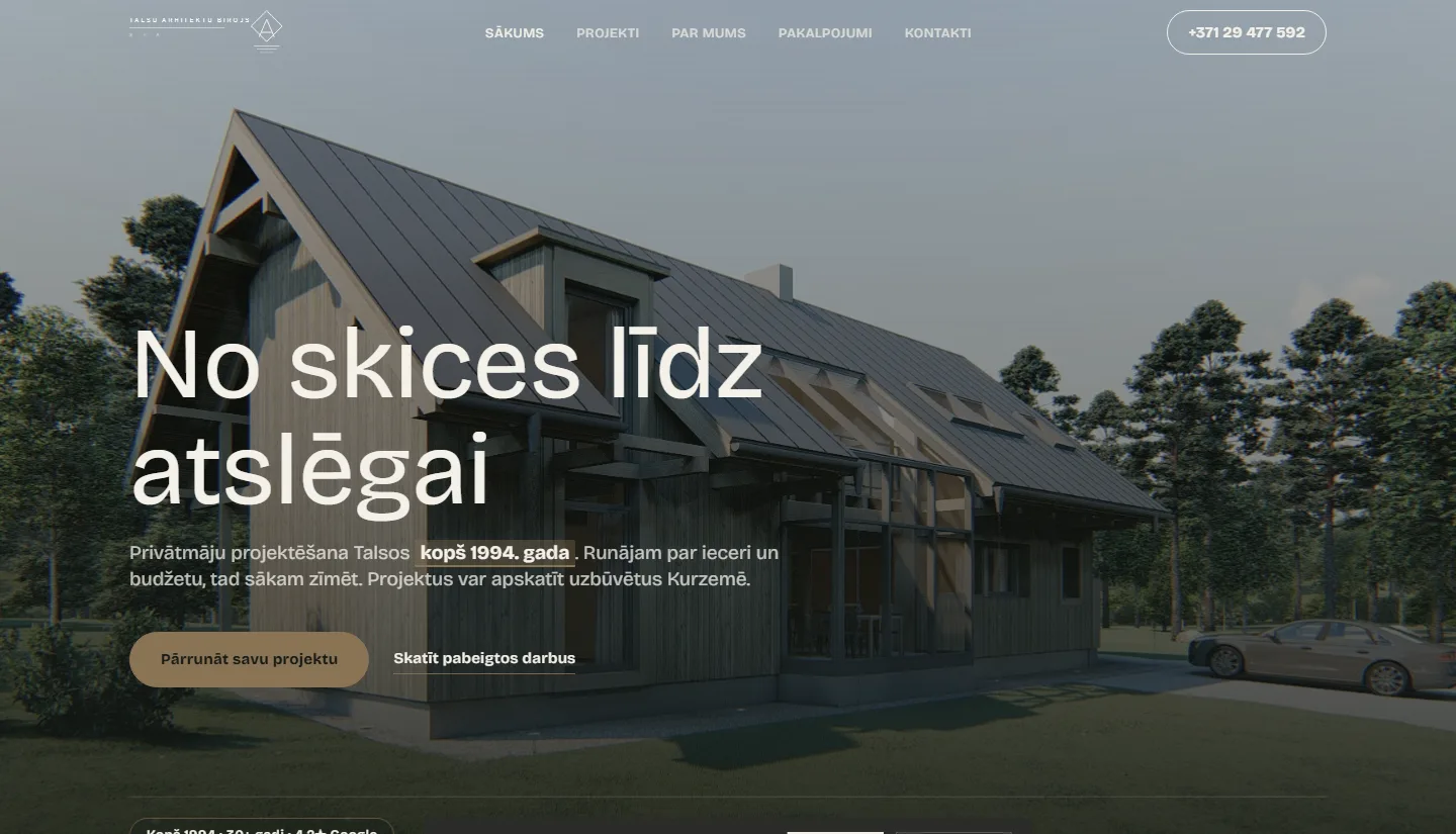 Talsu Arhitektu Birojs demo site